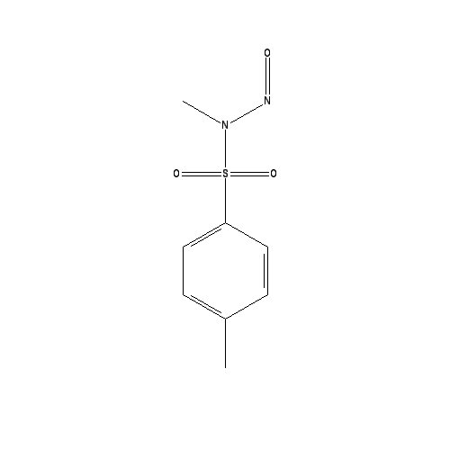 Chemical structure of N-Methyl-N-nitrosotoluene-4-sulphonamide