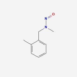 Chemical structure of N-methyl-N-nitroso-(2-methylphenyl)methylamine