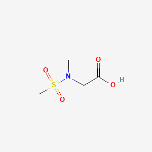 Chemical structure of N-Methyl-N-(methylsulfonyl)glycine