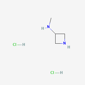Chemical structure of N-Methylazetidin-3-amine dihydrochloride