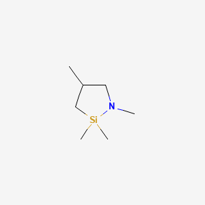Chemical structure of N-METHYL-AZA-2,2,4-TRIMETHYLSILACYCLOPENTANE