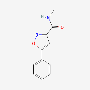 Chemical structure of N-Methyl-5-phenylisoxazole-3-carboxamide