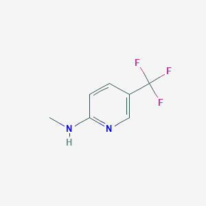 Chemical structure of N-Methyl-5-(trifluoromethyl)pyridin-2-amine