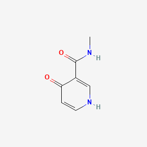 Chemical structure of N(1)-Methyl-4-pyridone-5-carboxamide