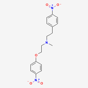Chemical structure of N-Methyl-4-nitro-N-[2-(4-nitrophenoxy)ethyl]phenylethylamine
