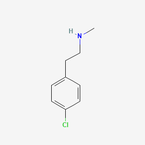 Chemical structure of N-Methyl-4-chlorophenethylamine