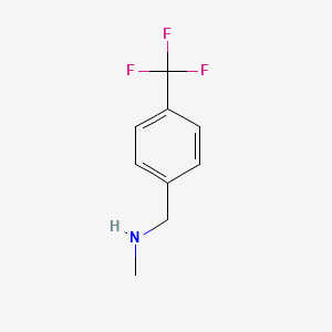 Chemical structure of N-Methyl-4-(trifluoromethyl)benzylamine
