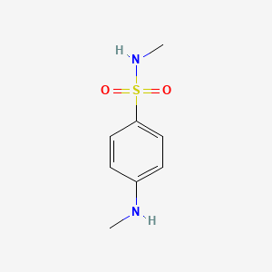 Chemical structure of N-Methyl-4-(methylamino)benzenesulfonamide