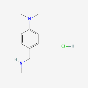 Chemical structure of N-Methyl-4-(dimethylamino)benzylamine Hydrochloride