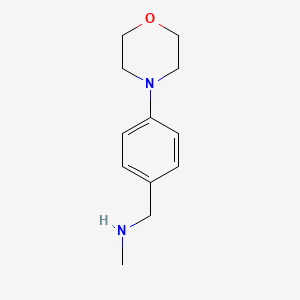 Chemical structure of N-Methyl-4-(4-morpholinyl)benzylamine