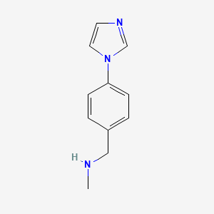 Chemical structure of N-Methyl-4-(1-imidazolyl)benzylamine
