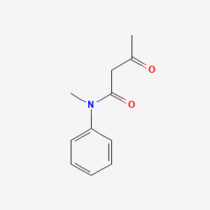 Chemical structure of N-Methyl-3-oxo-N-phenylbutanamide