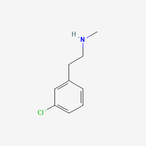 Chemical structure of N-Methyl-3-chlorophenethylamine