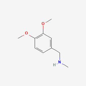 Chemical structure of N-Methyl-3,4-dimethoxybenzylamine