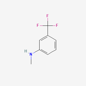 Chemical structure of N-Methyl-3-(trifluoromethyl)aniline