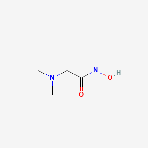 Chemical structure of N-Methyl-2-dimethylaminoacetohydroxamic Acid