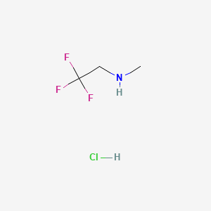 Chemical structure of Methyl(2,2,2-trifluoroethyl)amine hydrochloride