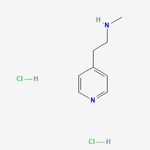 Chemical structure of 4-[2-(Methylamino)ethyl]pyridine dihydrochloride