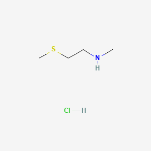 Chemical structure of N-methyl-2-(methylthio)ethanamine Hydrochloride