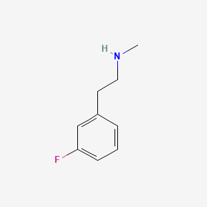Chemical structure of N-Methyl-2-(3-fluorophenyl)ethanamine