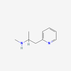 Chemical structure of N-methyl-1-pyridin-2-ylpropan-2-amine