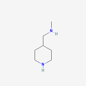 Chemical structure of N-methyl-1-(piperidin-4-yl)methanamine