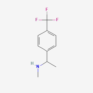 Chemical structure of N-Methyl-1-(4-(trifluoromethyl)phenyl)ethanamine