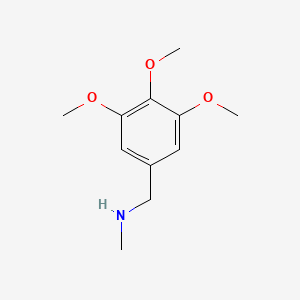 Chemical structure of Methyl[(3,4,5-trimethoxyphenyl)methyl]amine