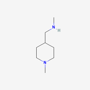Chemical structure of Methyl((1-methylpiperidin-4-yl)methyl)amine