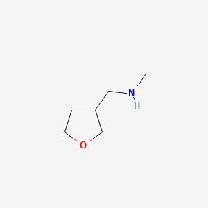 Chemical structure of Methyl[(oxolan-3-yl)methyl]amine