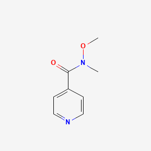 Chemical structure of N-Methoxy-N-methylisonicotinamide