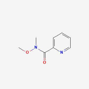 Chemical structure of N-methoxy-N-methylpicolinamide