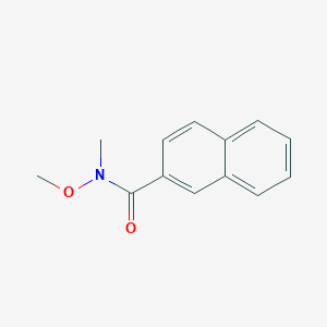 Chemical structure of N-Methoxy-N-methylnaphthalene-2-carboxamide