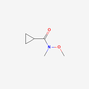 Chemical structure of N-Methoxy-N-methylcyclopropanecarboxamide