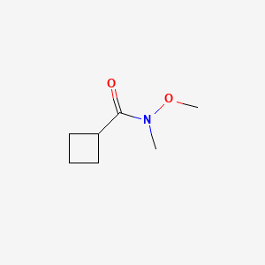 Chemical structure of N-methoxy-N-methylcyclobutanecarboxamide