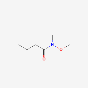Chemical structure of N-Methoxy-N-methylbutyramide