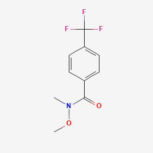 Chemical structure of N-Methoxy-N-methyl-4-(trifluoromethyl)benzamide