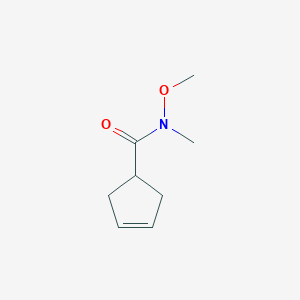 Chemical structure of N-Methoxy-N-methyl-3-cyclopentenecarboxamide