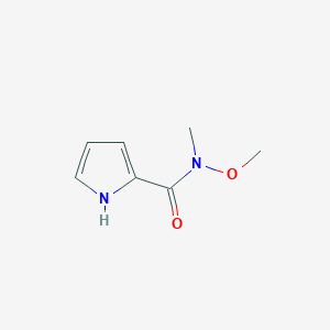 Chemical structure of N-Methoxy-N-methyl-1H-pyrrole-2-carboxamide