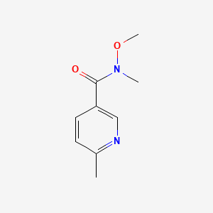 Chemical structure of N-Methoxy-N,6-dimethylnicotinamide