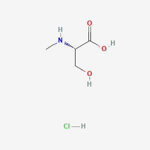 Chemical structure of N-Me-Ser-OH·HCl