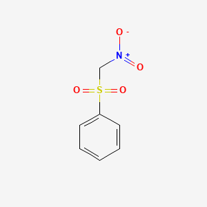 Chemical structure of NITROMETHYL PHENYL SULFONE
