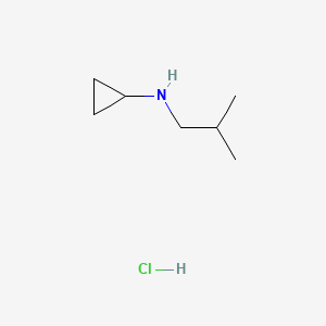Chemical structure of N-Isobutylcyclopropanamine Hydrochloride
