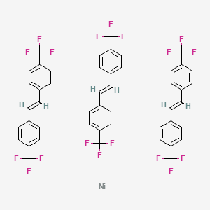 Chemical structure of Ni(4-CF3stb)3