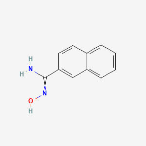 Chemical structure of N'-hydroxynaphthalene-2-carboximidamide