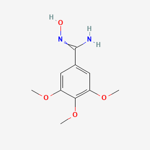 Chemical structure of N-hydroxy-3,4,5-trimethoxy-Benzenecarboximidamide