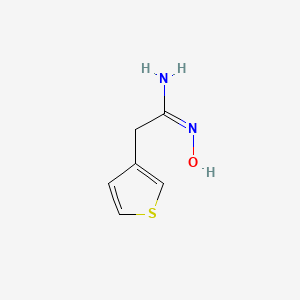 Chemical structure of N-Hydroxy-2-Thiophen-3-Yl-Acetamidine