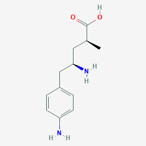 Chemical structure of NH2-Ph-C4-acid-NH2-Me