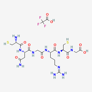 Chemical structure of NGR peptide Trifluoroacetate,CNGRCG Trifluoroacetate