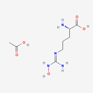 Chemical structure of NG-Hydroxy-L-arginine acetate salt